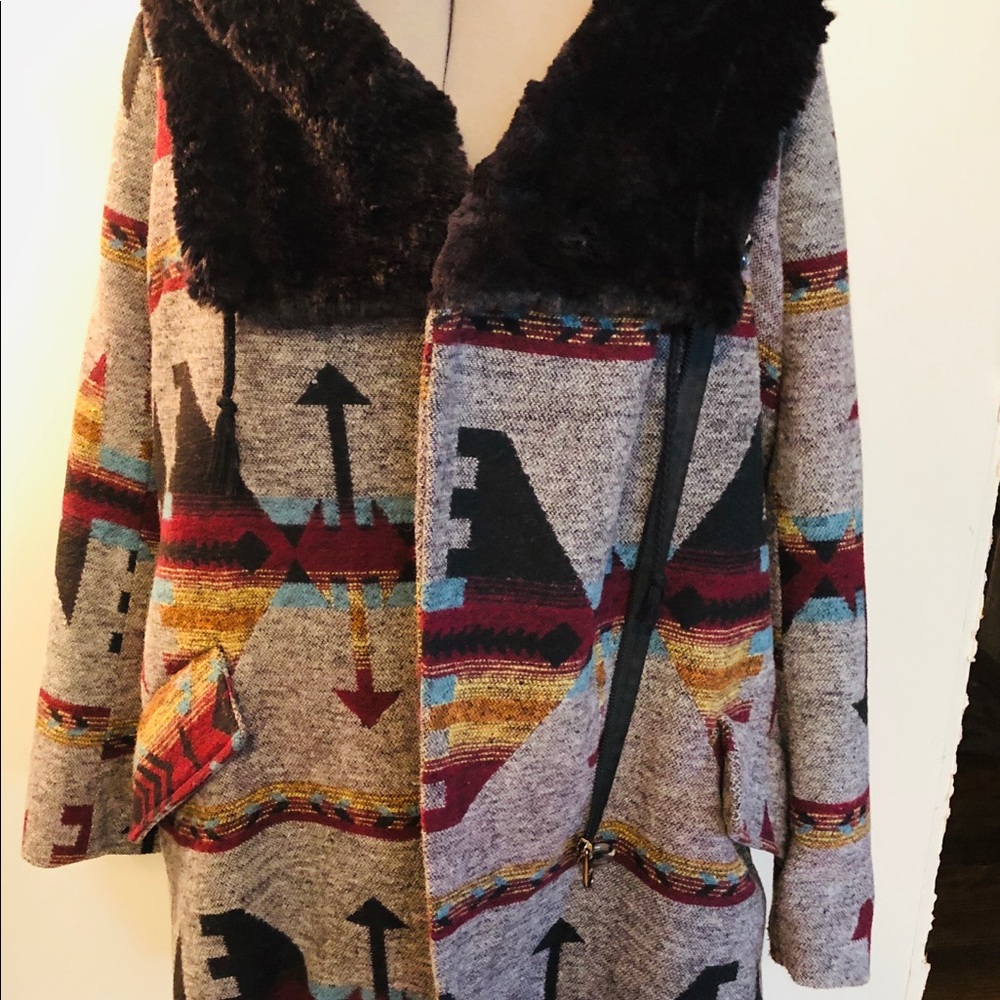 Native American Print Coat